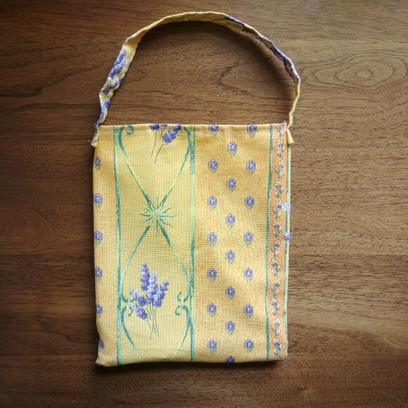 4/$20 Handmade little yellow purple lavender flower fabric bag - Picture 6 of 12